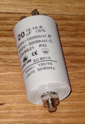 20uF  450Volt Motor Start Capacitor - Part # CAP020