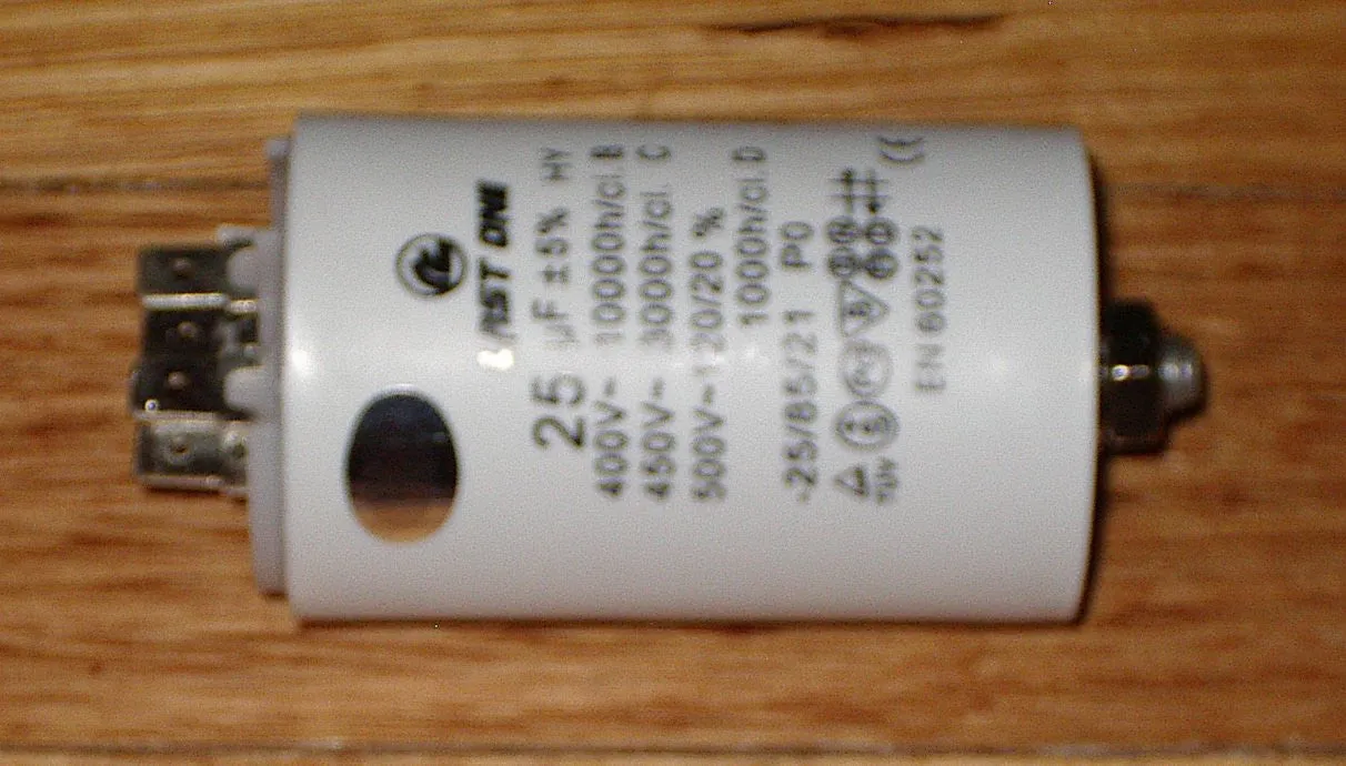 25uF  450Volt Motor Start Capacitor - Part # CAP025