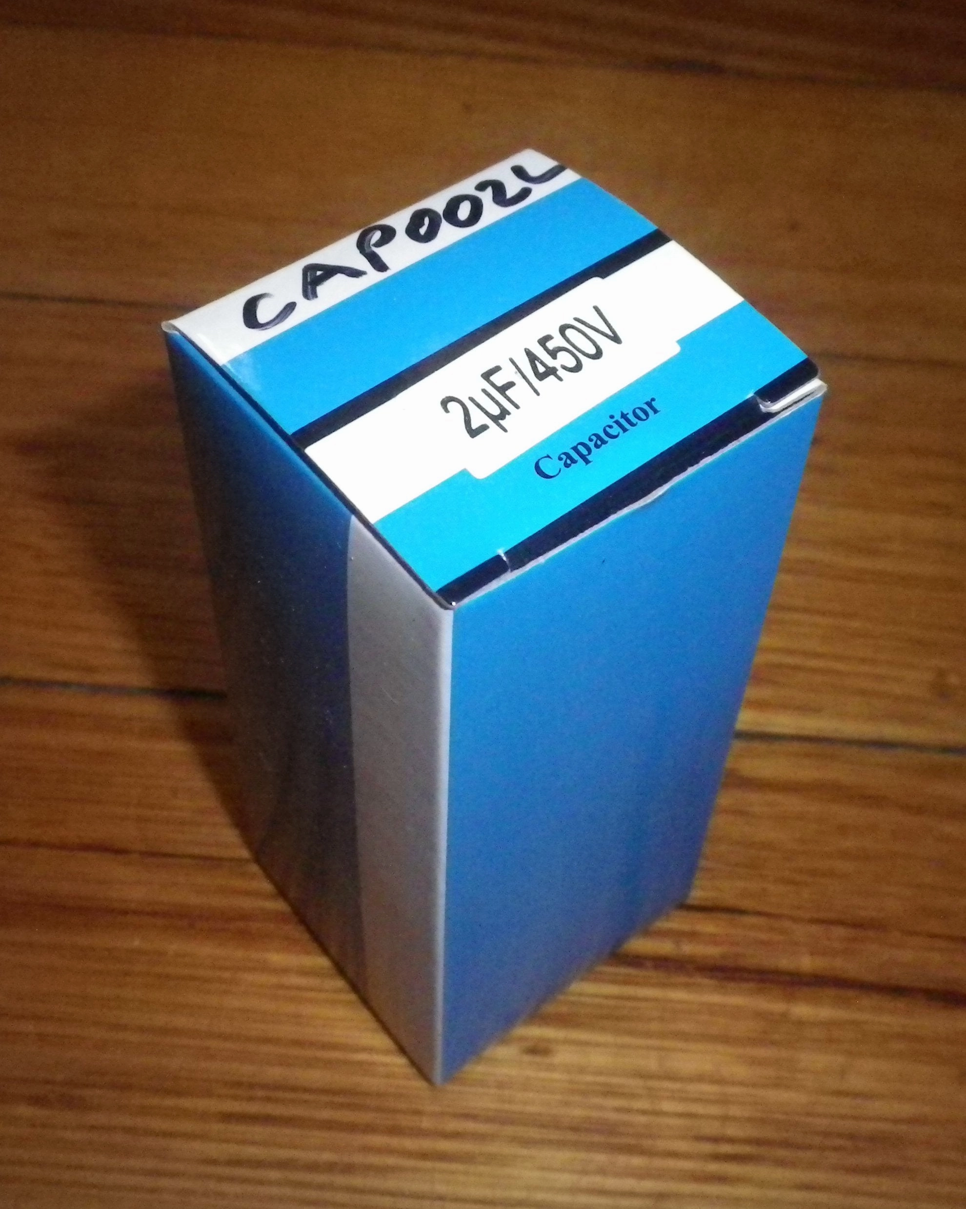 2uF  450Volt Motor Run Capacitor with Wires - Part # CAP002L