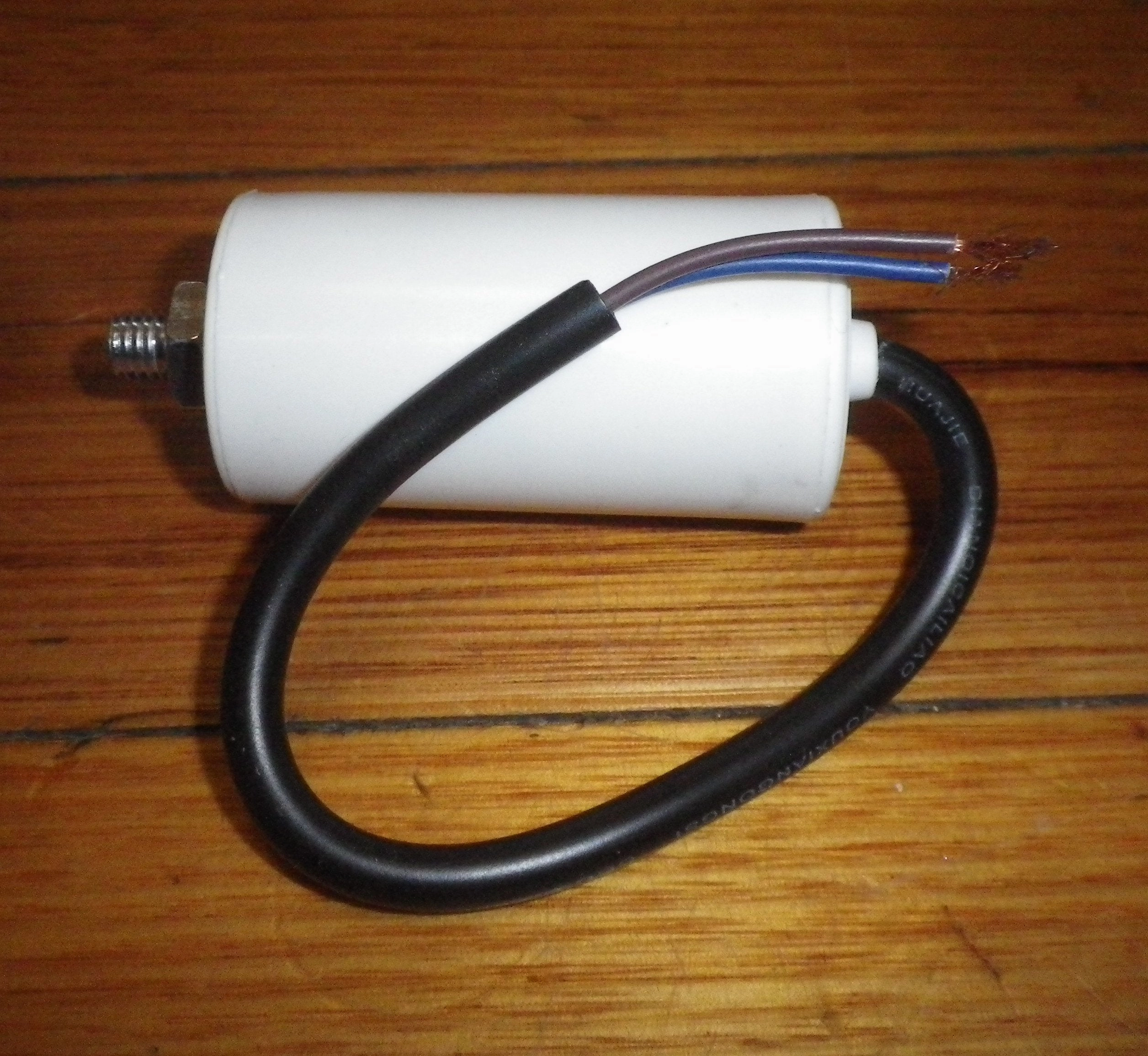 2uF  450Volt Motor Run Capacitor with Wires - Part # CAP002L