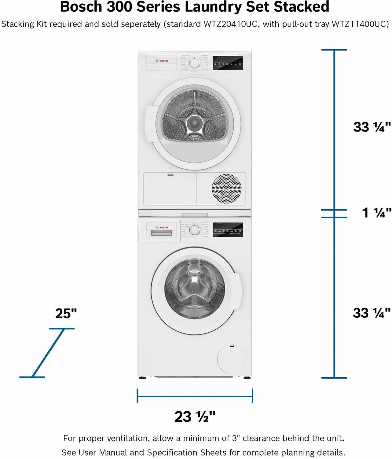 300 Series Compact Condensation Dryer - (WTG86403UC)