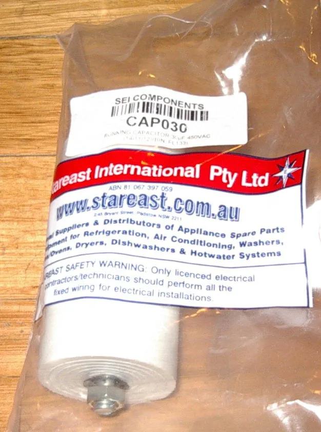 30uF  450Volt Motor Start Capacitor - Part # CAP030