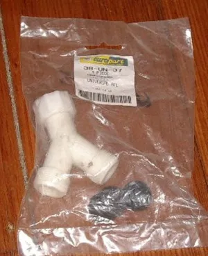 3/4" BSP Tap Y-Adaptor - Connect 2 Hoses to 1 Tap - Part # UNI045