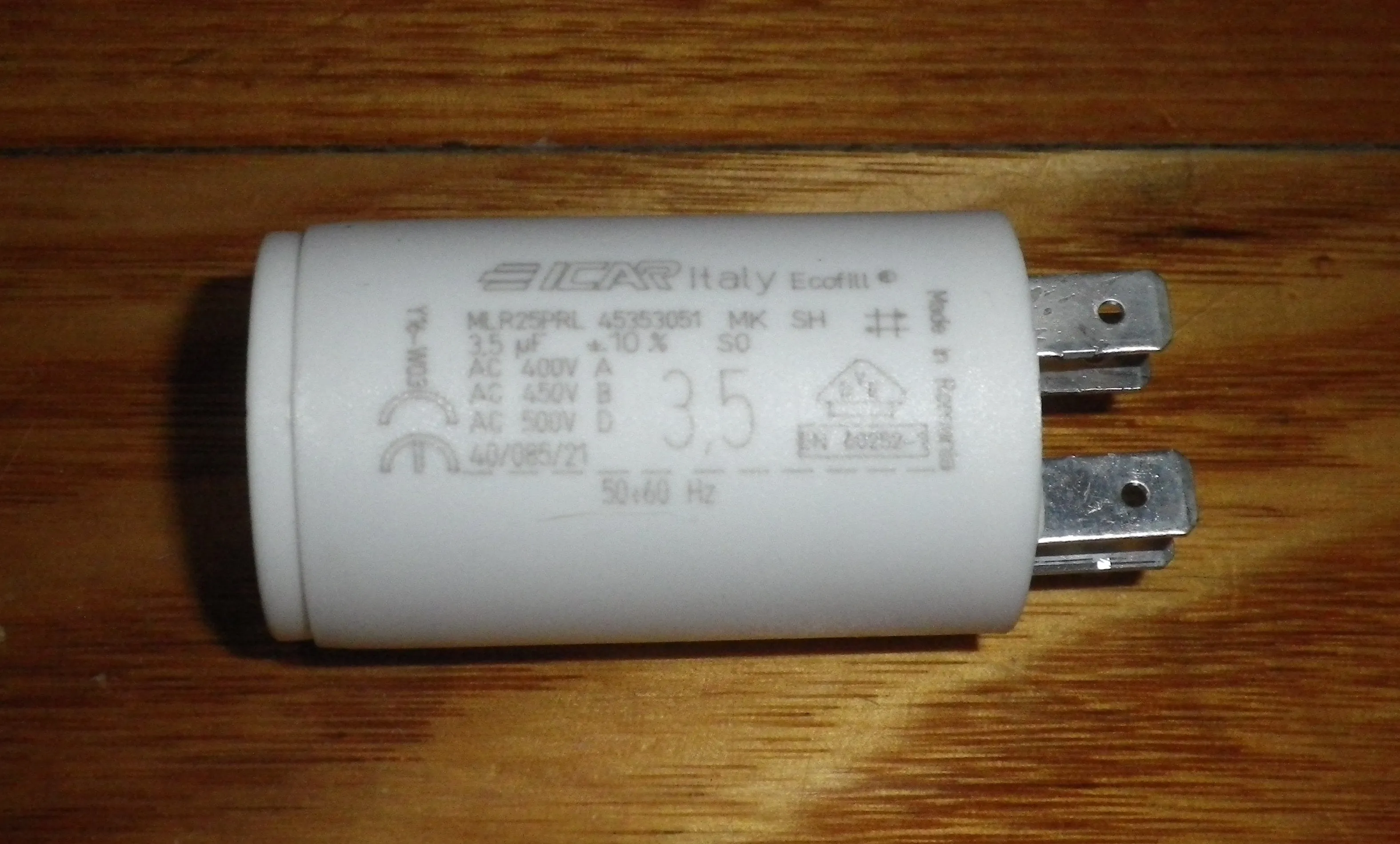 3.5uF 450Volt Motor Start/Run Capacitor - Part # CAP0035