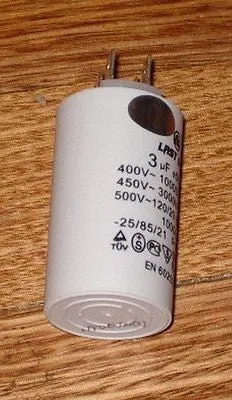 3uF 440Volt Motor Start/Run Capacitor - Part # CAP003