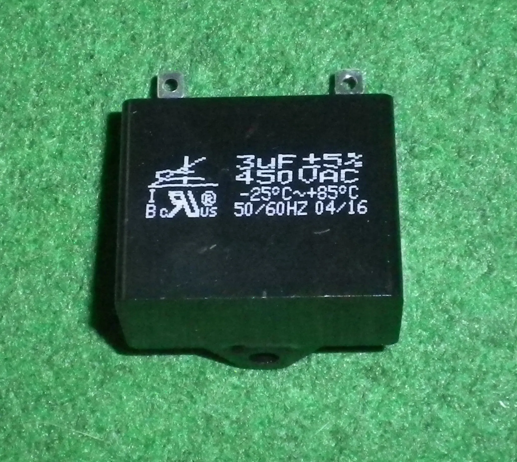 3uF 450Volt Motor Start/Run Capacitor - Part # 3SML450