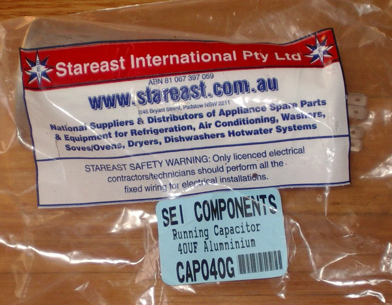 40uF 450Volt Metal Can Motor Start Capacitor - Part # CAP040G