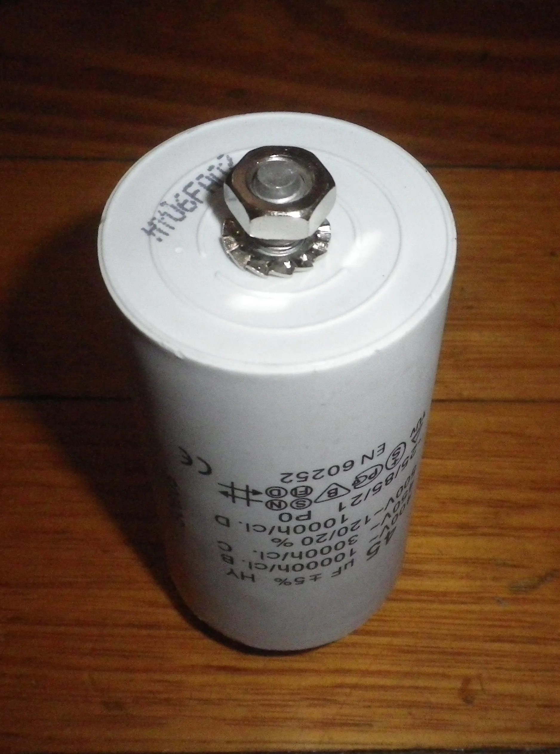 45uF 450Volt Motor Start Capacitor with Stud - Part # CAP045