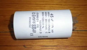 45uF 450Volt Motor Start Capacitor with Stud - Part # CAP045