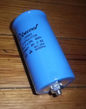 45uF 450Volt Motor Start Capacitor with Stud - Part # CAP045ASP