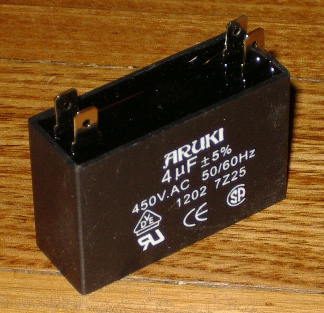 4uF 450Volt Motor Start/Run Capacitor - Part # CAC4UF