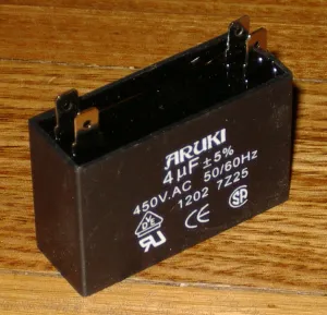 4uF 450Volt Motor Start/Run Capacitor - Part # CAC4UF