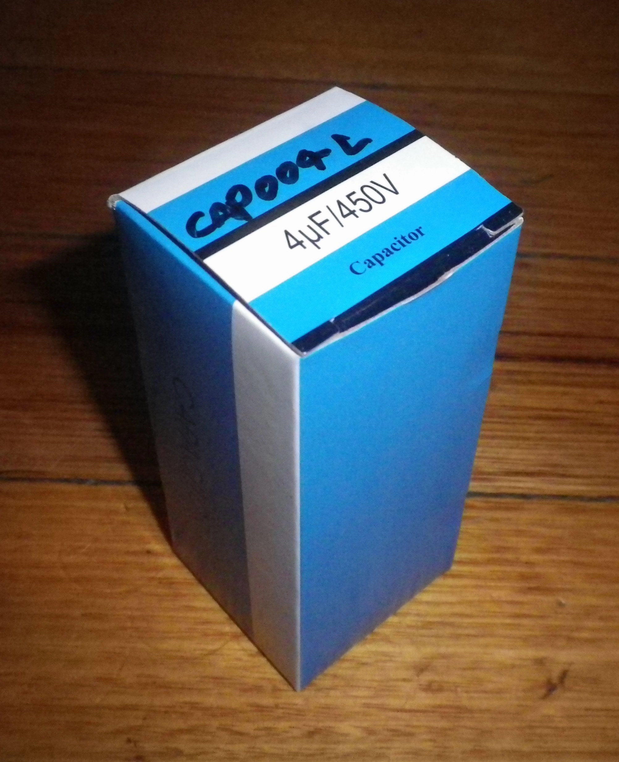 4uF  450Volt Motor Run Capacitor with Wires - Part # CAP004L