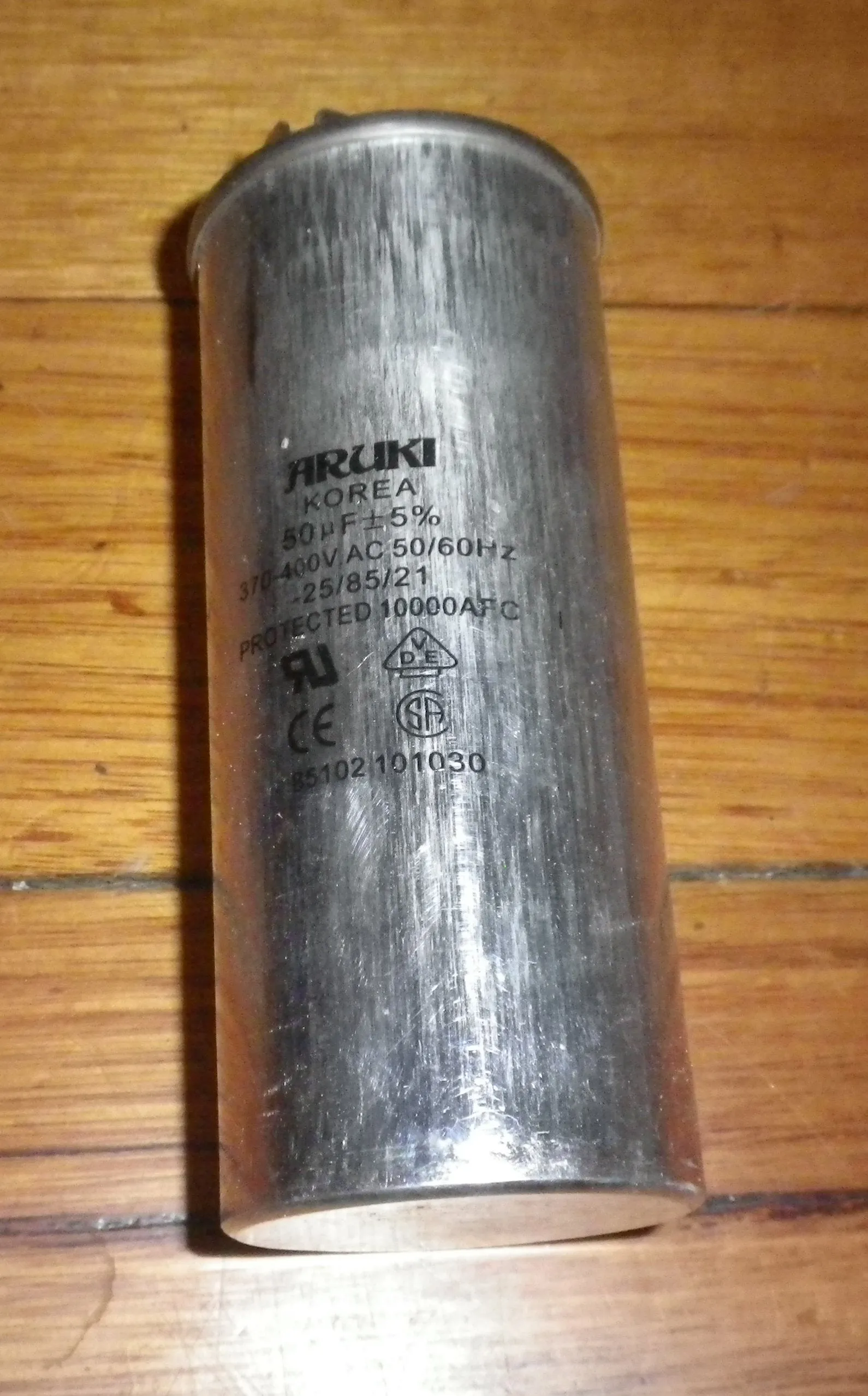 50uF 400Volt Metal Can Motor Start Capacitor - Part # CAP050WS, 2920652WS