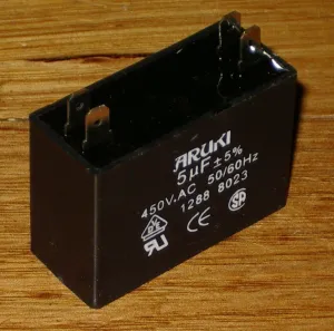 5.0uF 450Volt Motor Start/Run Capacitor - Part # CAC5UF
