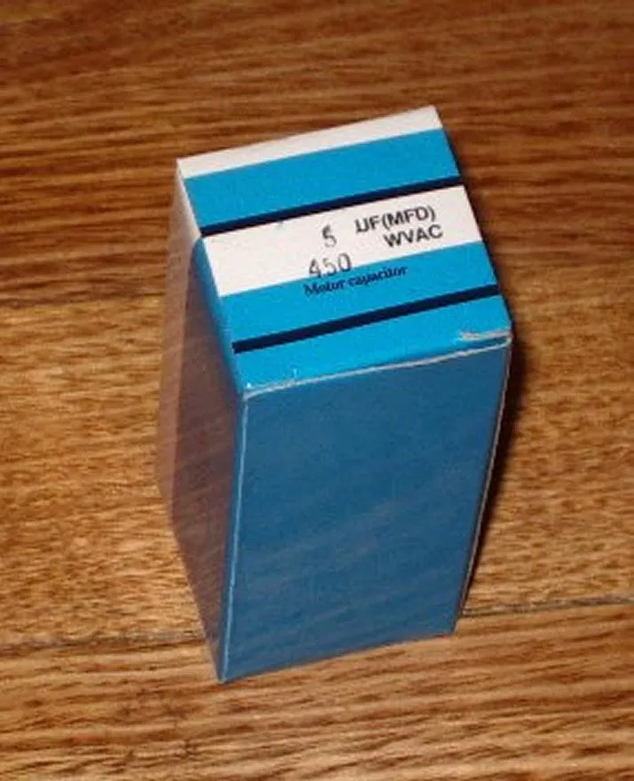5uF 440Volt Motor Start/Run Capacitor - Part # CAP005