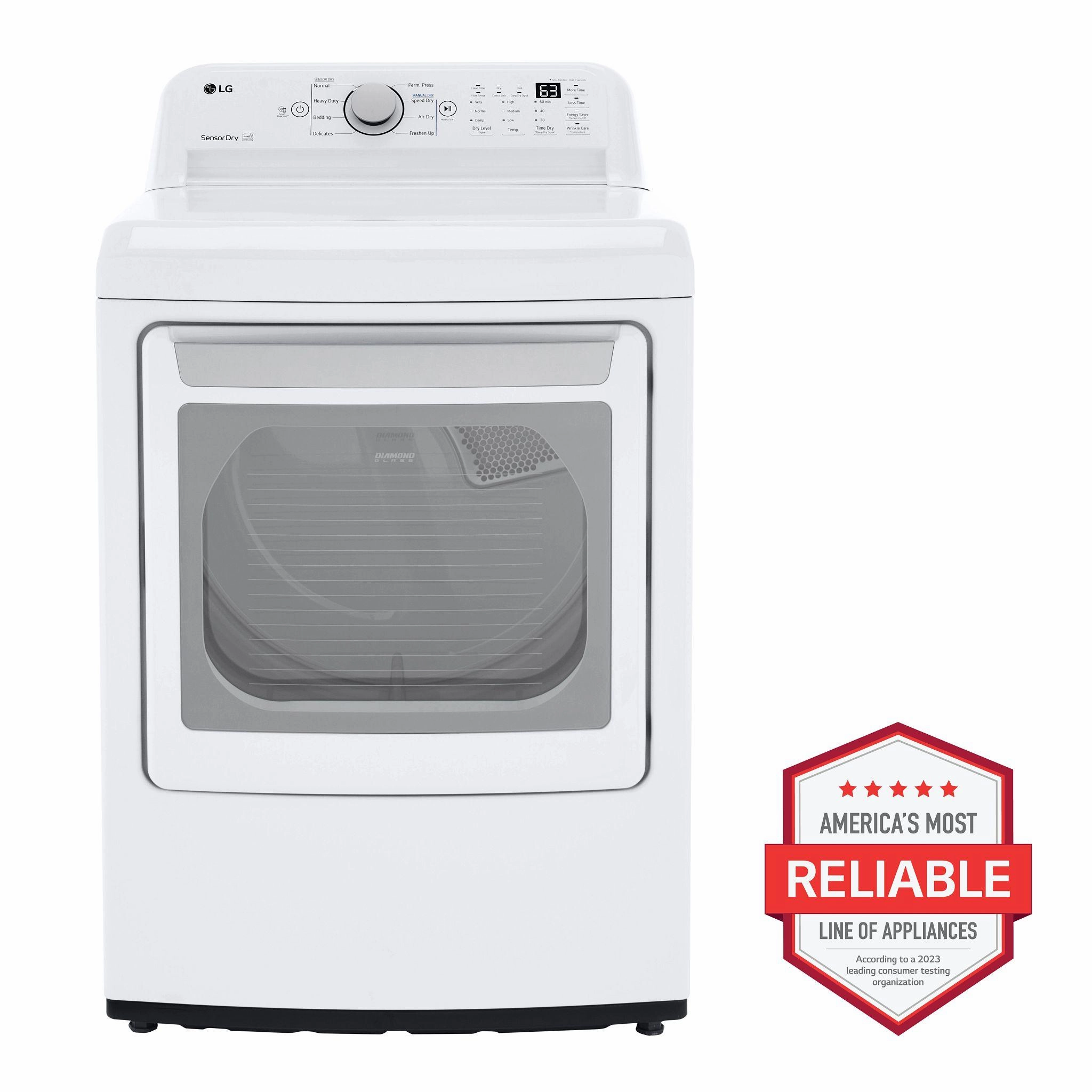 7.3 cu. ft. Ultra Large Capacity Gas Dryer with Sensor Dry Technology - (DLG7151W)