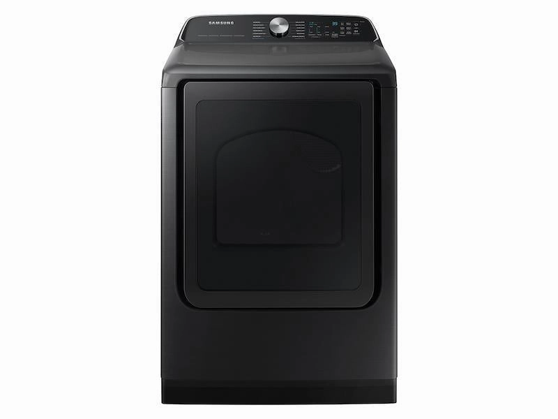 7.4 cu. ft. Smart Electric Dryer with Steam Sanitize  in Brushed Black - (DVE55CG7100VA3)