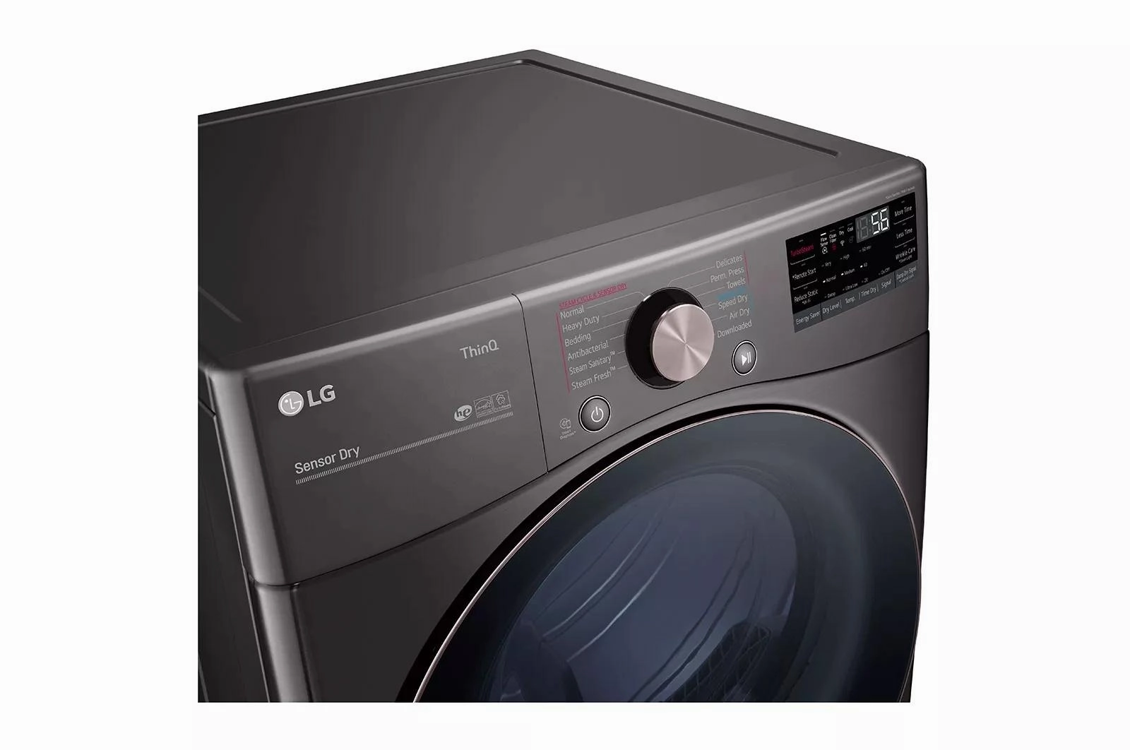 7.4 cu. ft. Ultra Large Capacity Smart wi-fi Enabled Front Load Electric Dryer with TurboSteam(TM) and Built-In Intelligence - (DLEX4000B)
