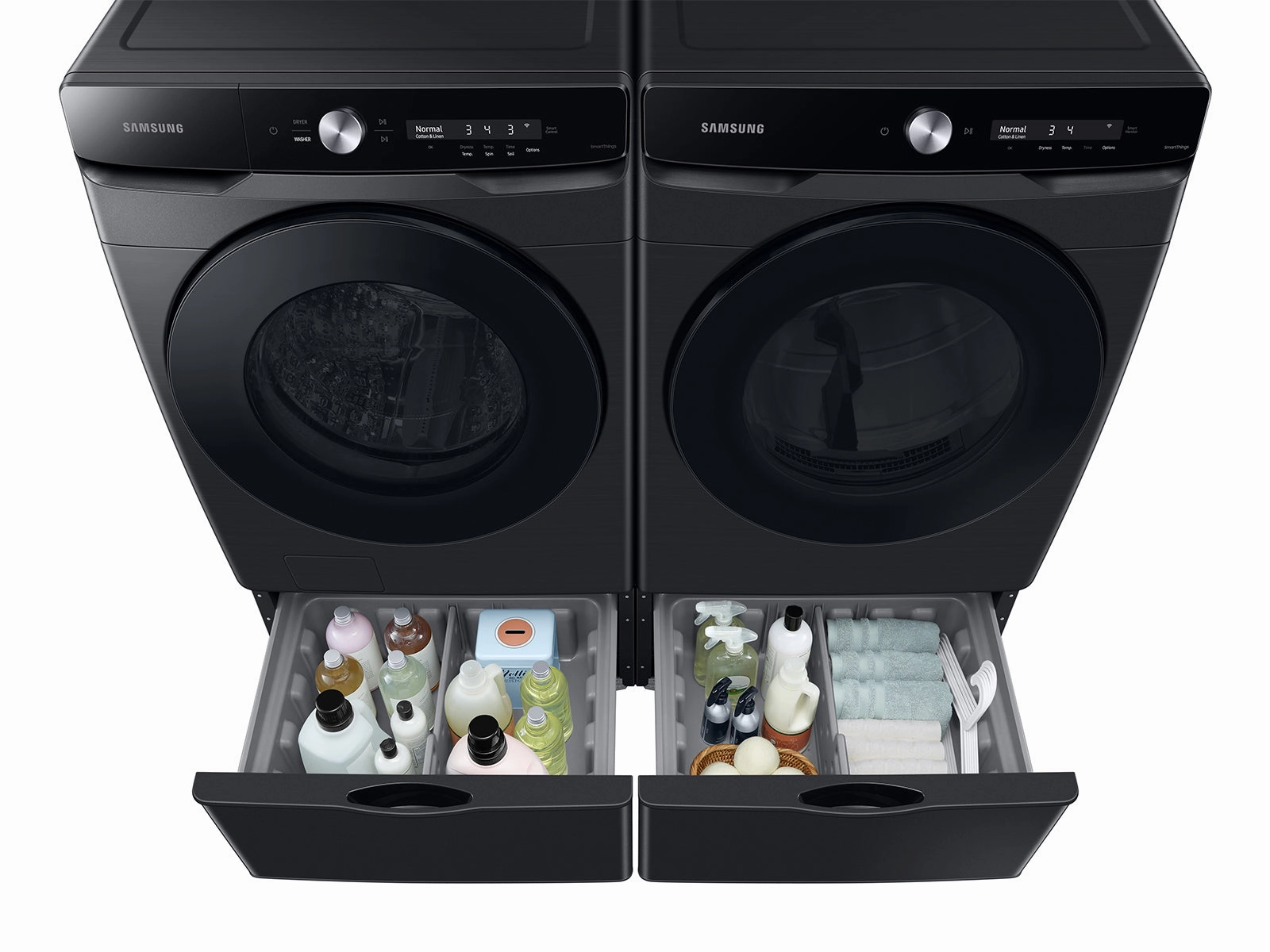7.5 cu. ft. Smart Dial Gas Dryer with Super Speed Dry in Brushed Black - (DVG50A8600V)