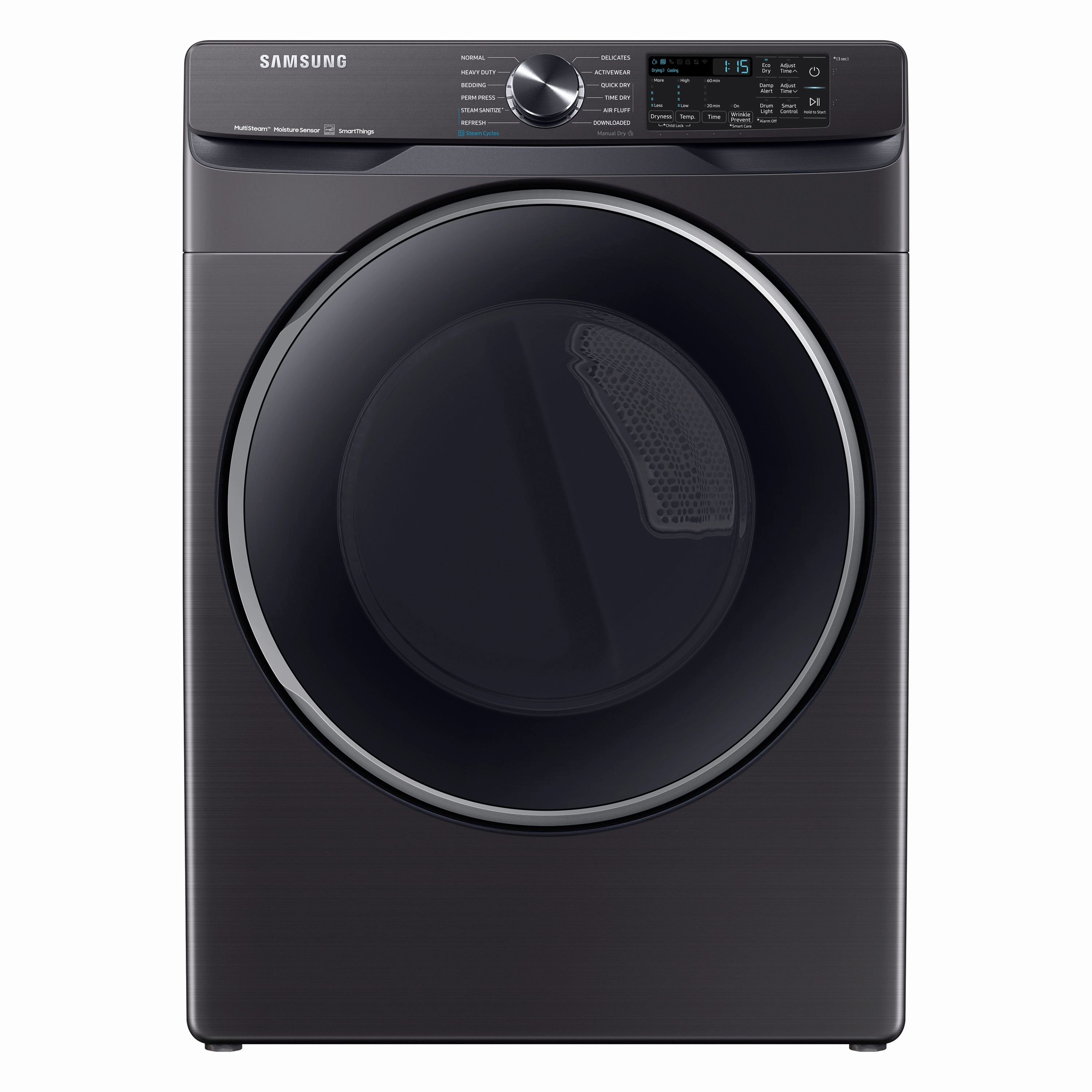 7.5 cu. ft. Smart Electric Dryer with Steam Sanitize  in Brushed Black - (DVE50A8500V)