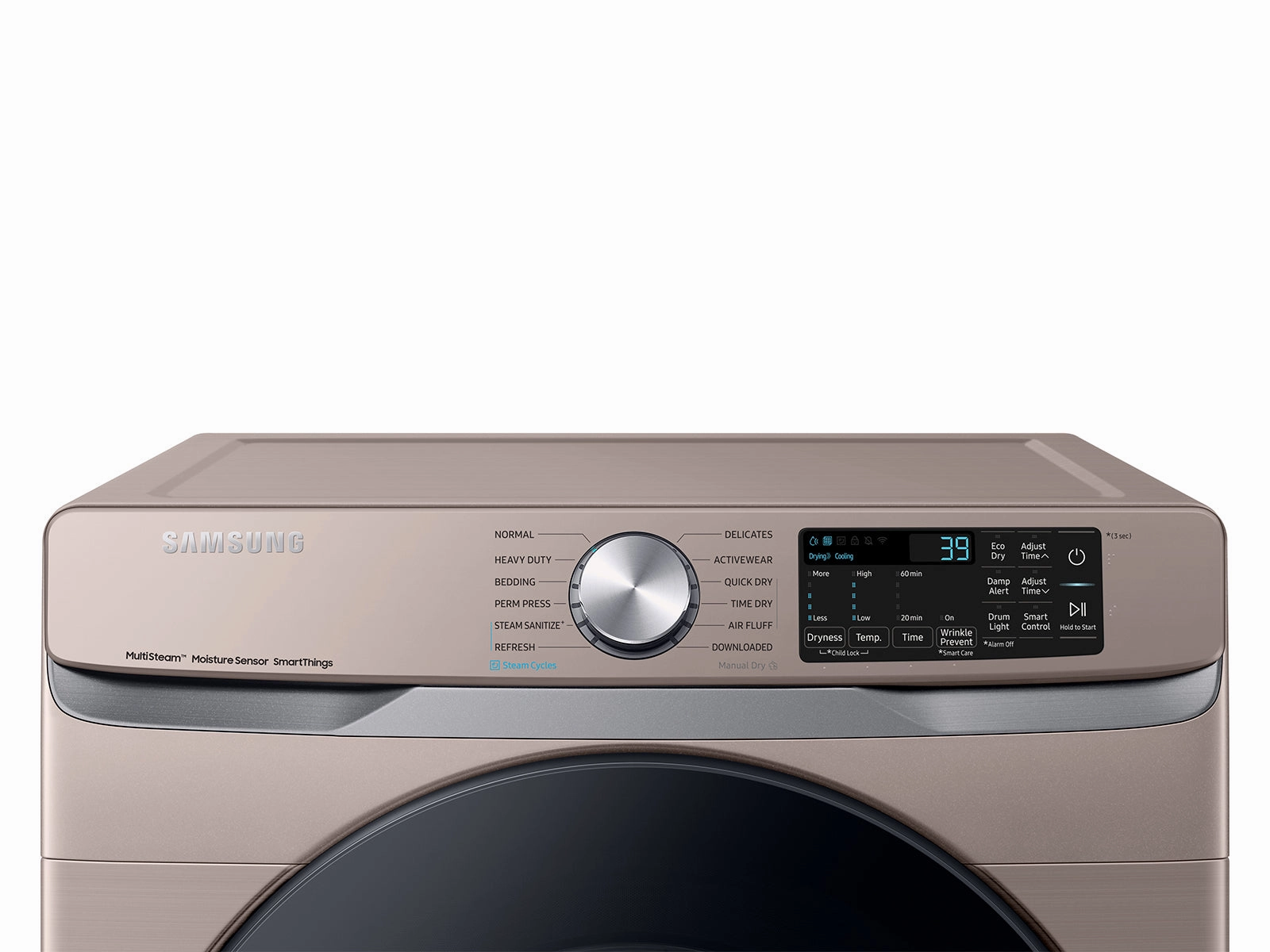 7.5 cu. ft. Smart Electric Dryer with Steam Sanitize  in Champagne - (DVE45B6300C)