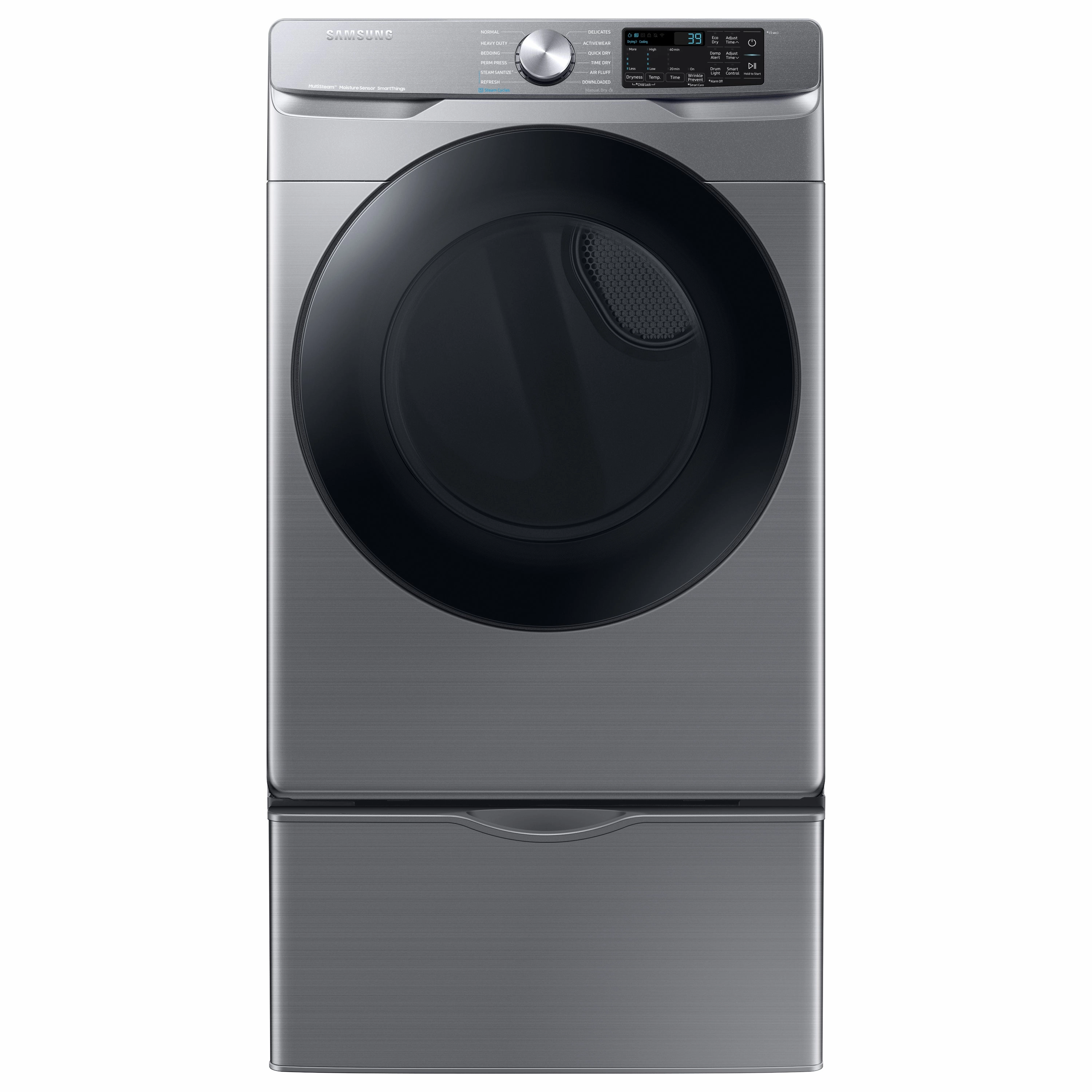 7.5 cu. ft. Smart Electric Dryer with Steam Sanitize  in Platinum - (DVE45B6300P)