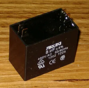 8uF 450Volt Motor Start/Run Capacitor - Part # CAC8UF