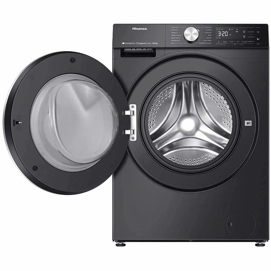 *Brand New* Hisense HCF7S1014B Series 7 10kg/6kg Washer Dryer Combo (Charcoal Black) [3 Years Warranty]