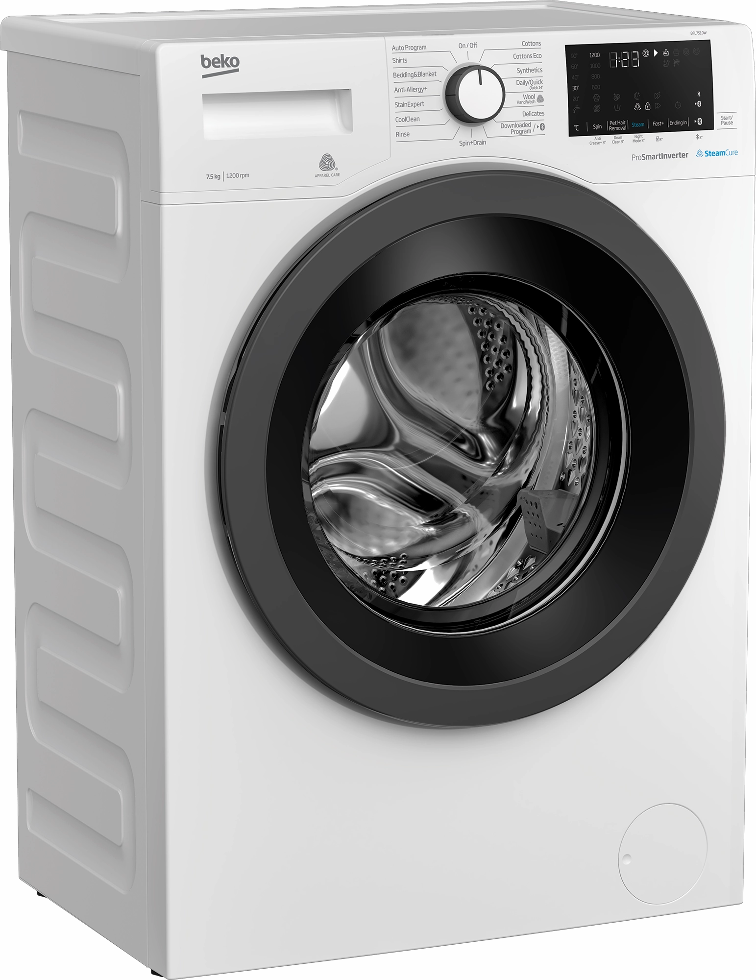*CLEARANCE* [Brand New - Made in Europe] Beko BFL7510W 7.5kg Front Loader with Steam and Bluetooth