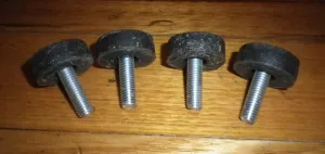Adjustable Washing Machine Legs with Rubber Foot Pad & 10mm Thread - Part # T002B