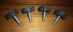 Adjustable Washing Machine Legs with Rubber Foot Pad & 8mm Thread - Part # T002A