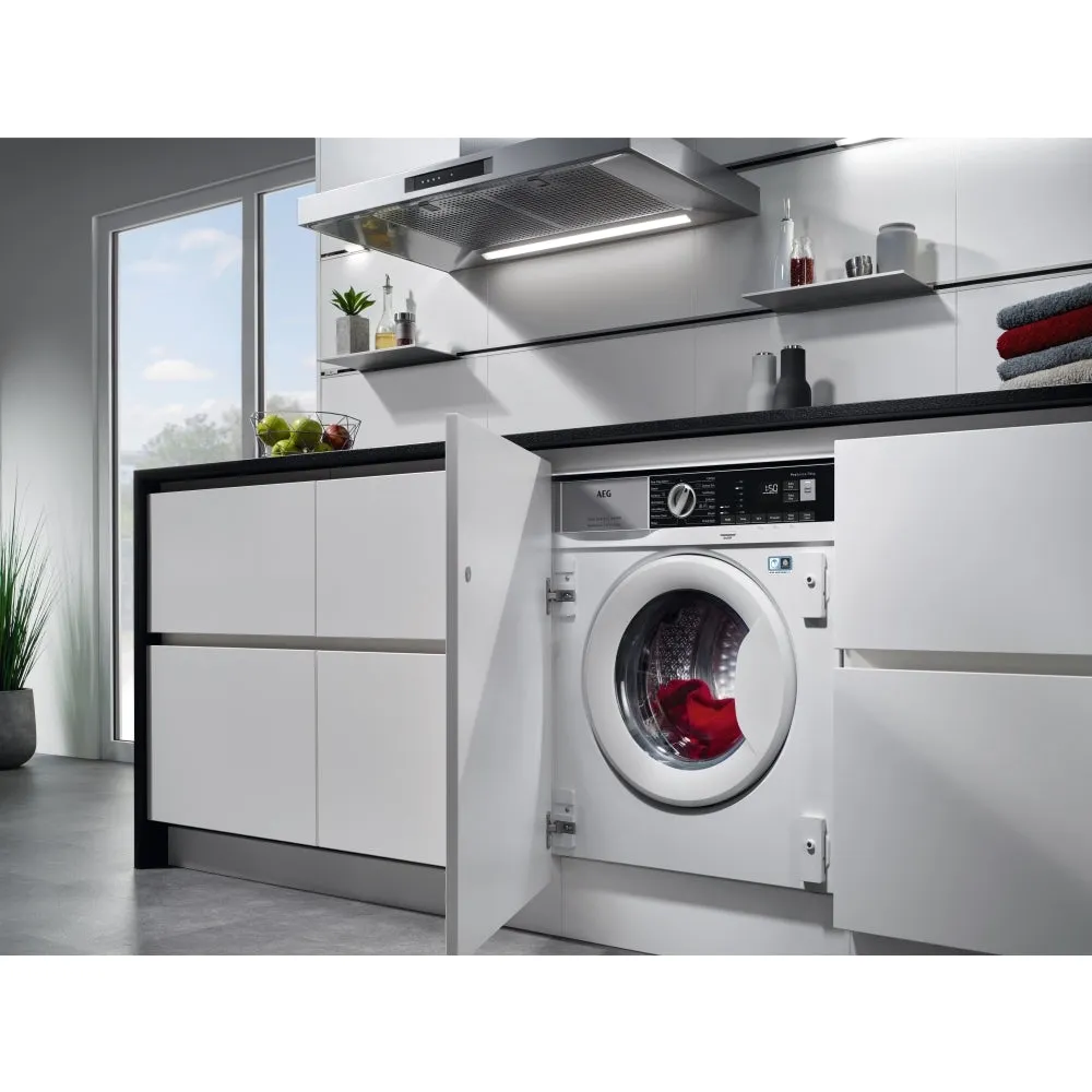 AEG L7WC84636BI 8kg/4kg 1600 Spin Integrated Washer Dryer