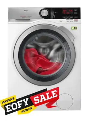 AEG LF8C8412A 8kg 8000 Series Front Load Washing Machine with OKOMix Technology