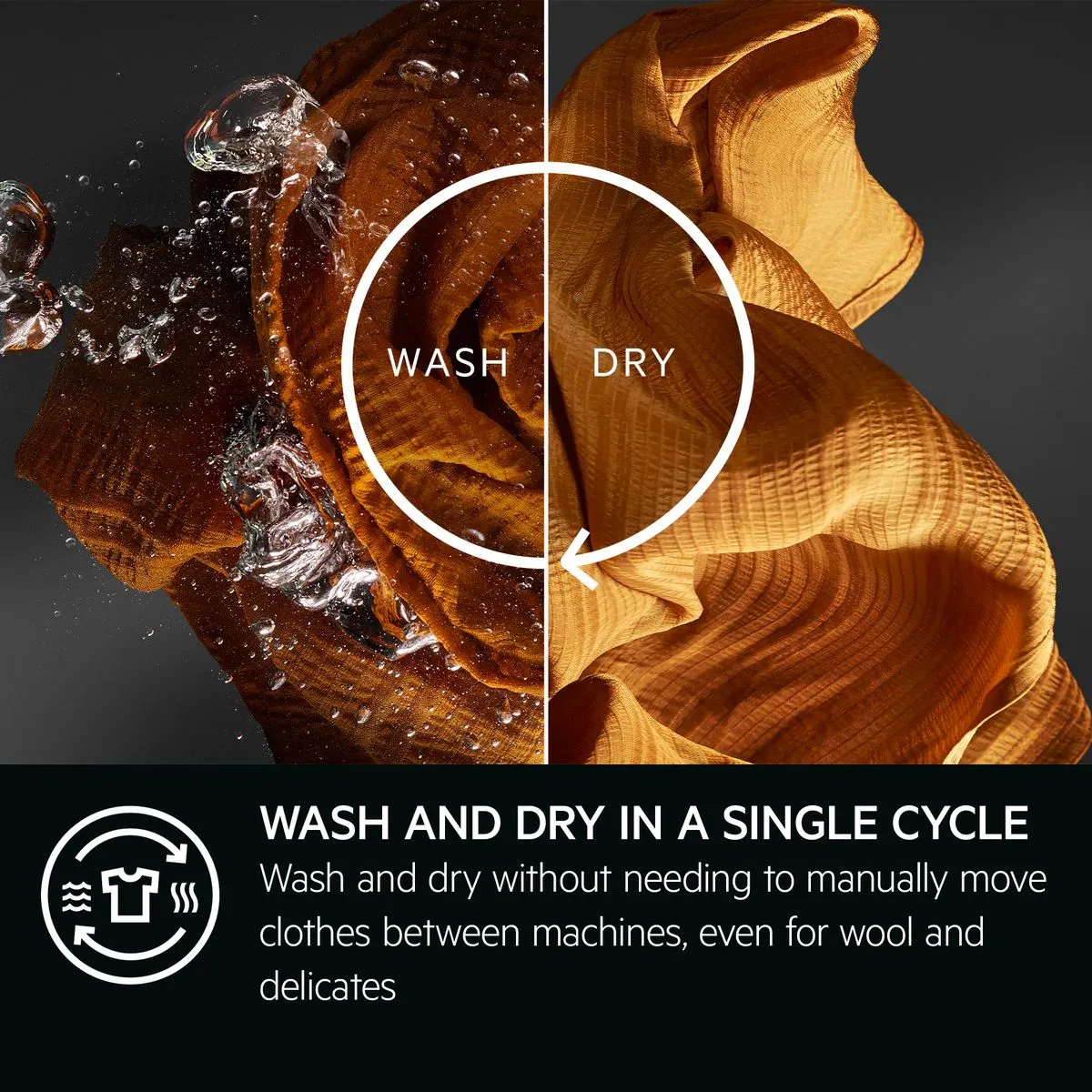 AEG LWR8516L6UD 11kg/7kg 1600 Spin Washer Dryer