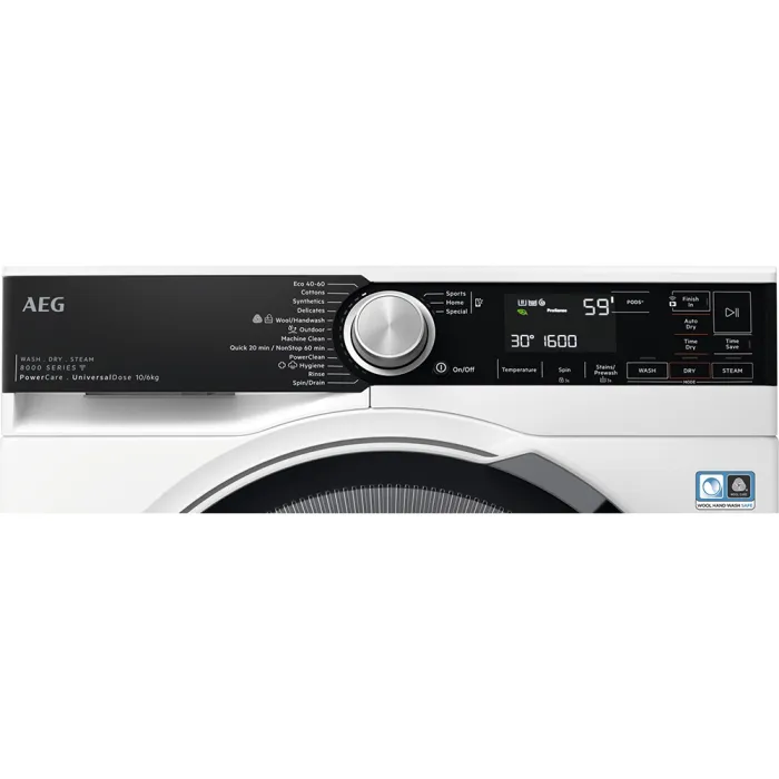 AEG LWR8516O5UD 10/6kg 1600 Spin Washer Dryer