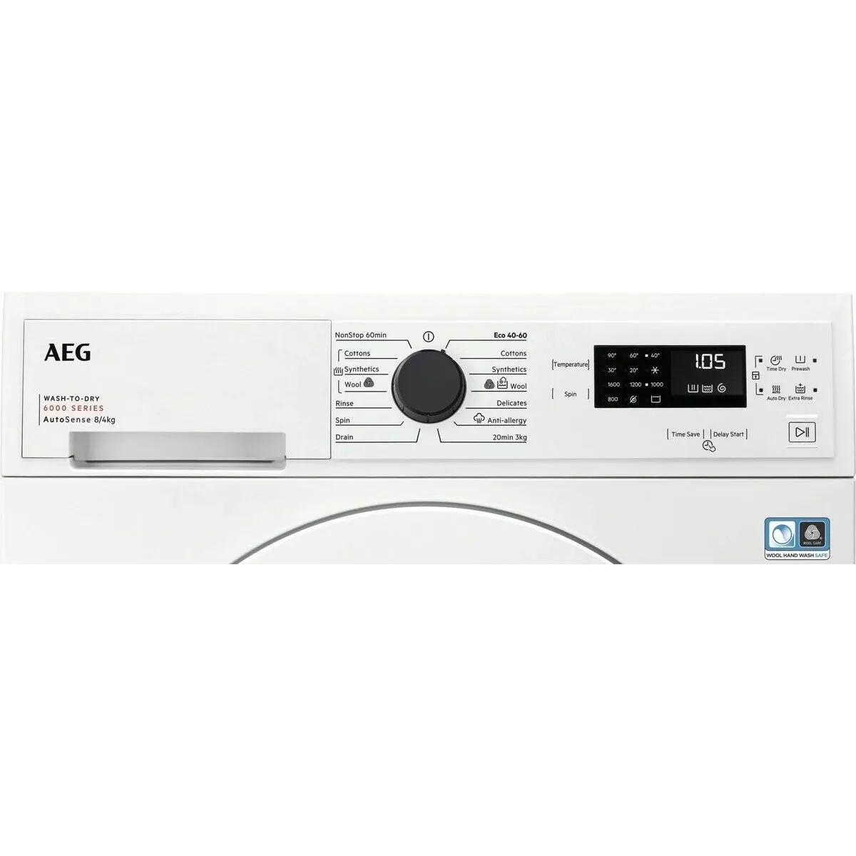 AEG LWX60846B 8kg/4kg 1600 Spin Washer Dryer