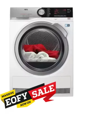AEG T9DHC966C 9000 Series 9kg 3DScan Heat Pump Dryer