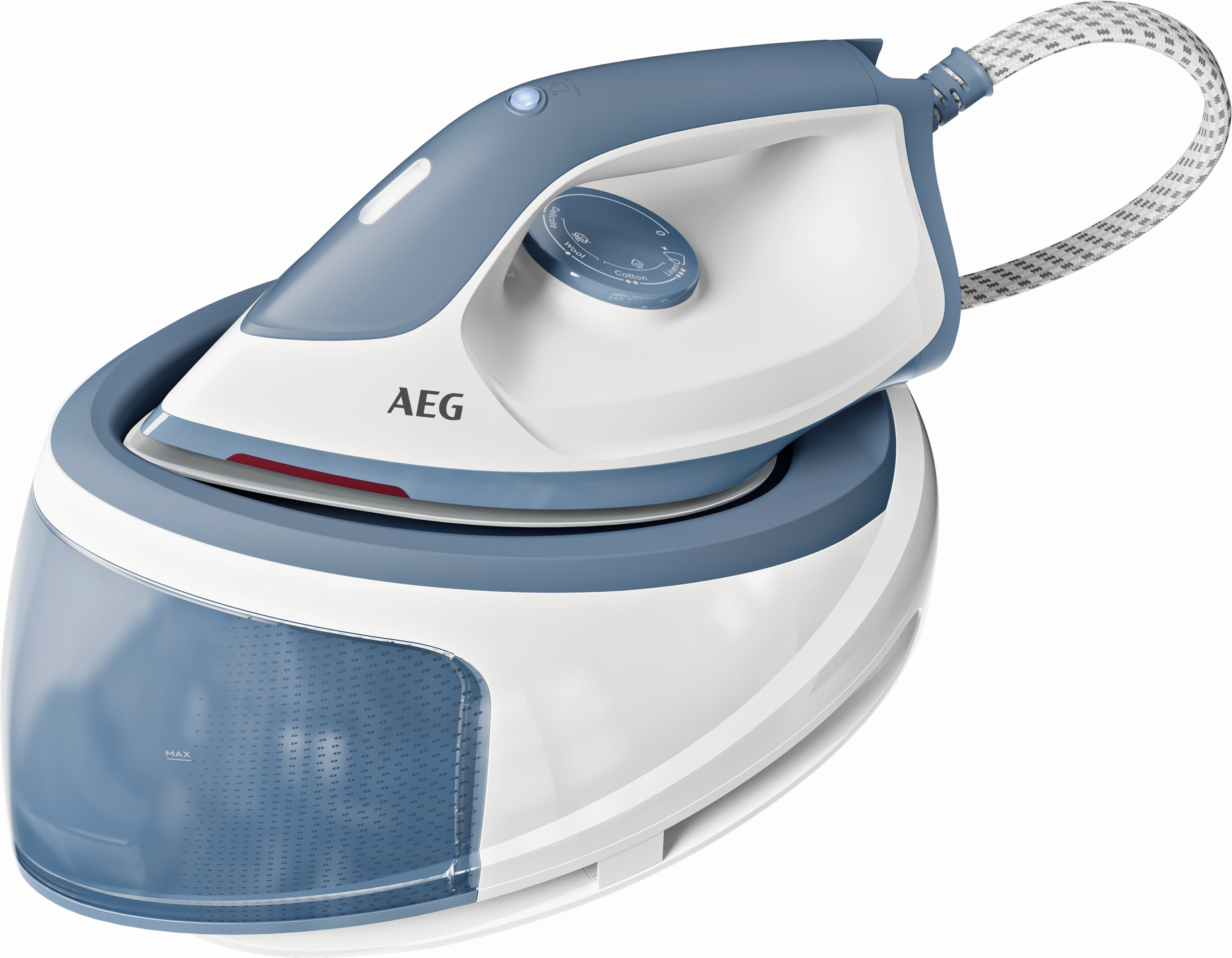 AEG Steam ironing station Gentle | 1.2L Water Tank Capacity | LED Display | Temperature/Steam Adjustment