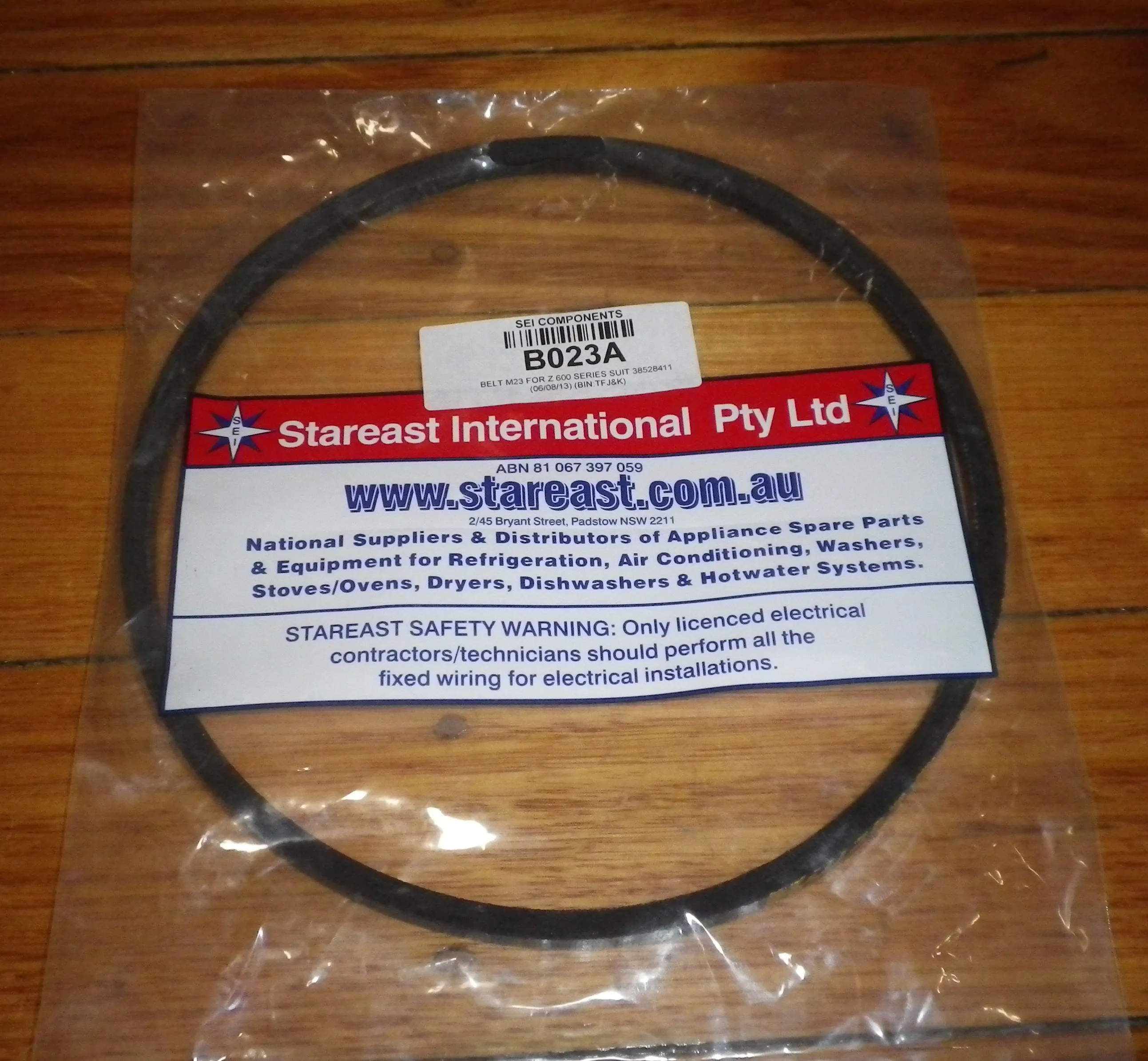 Aftermarket Hoover Boss 2000L Series Main Drive Belt - Part # B023A