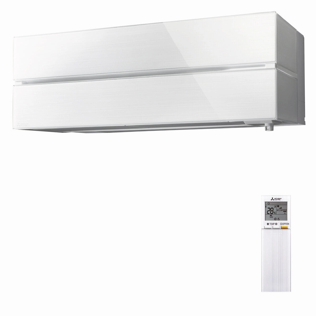 Air conditioner Mitsubishi Electric Kirigamine Style MSZ-LN dual split 9000 9000 BTU inverter B wifi outdoor unit 3.3 kW White