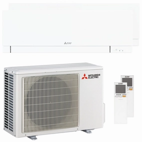 Air conditioner Mitsubishi Electric Kirigamine Zen MSZ-EF dual split 9000 9000 BTU inverter B wifi outdoor unit 3.3 kW White