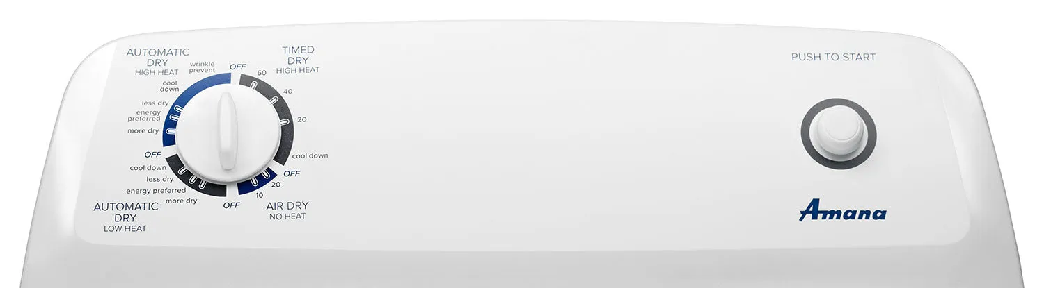 Amana White Gas Dryer (6.5 Cu. Ft.) - NGD4655EW