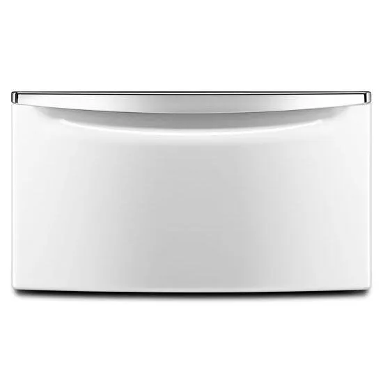Amana XHPC155XW 15.5" Laundry Pedestal With Chrome Handle And Storage Drawer - White