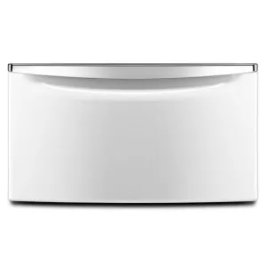 Amana XHPC155XW 15.5" Laundry Pedestal With Chrome Handle And Storage Drawer - White