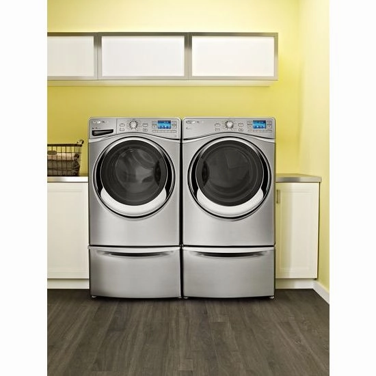 Amana XHPC155YC 15.5" Pedestal For Front Load Washer And Dryer With Storage - Chrome