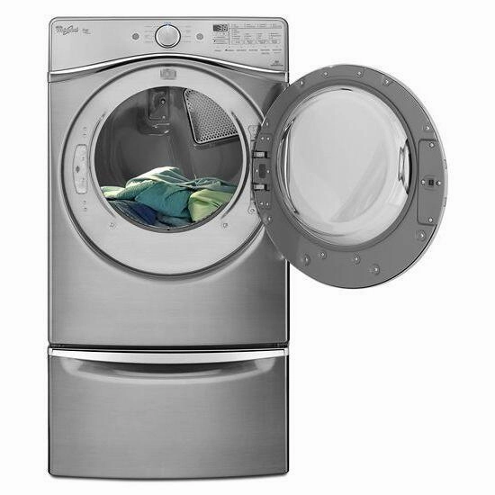 Amana XHPC155YC 15.5" Pedestal For Front Load Washer And Dryer With Storage - Chrome