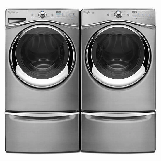 Amana XHPC155YC 15.5" Pedestal For Front Load Washer And Dryer With Storage - Chrome