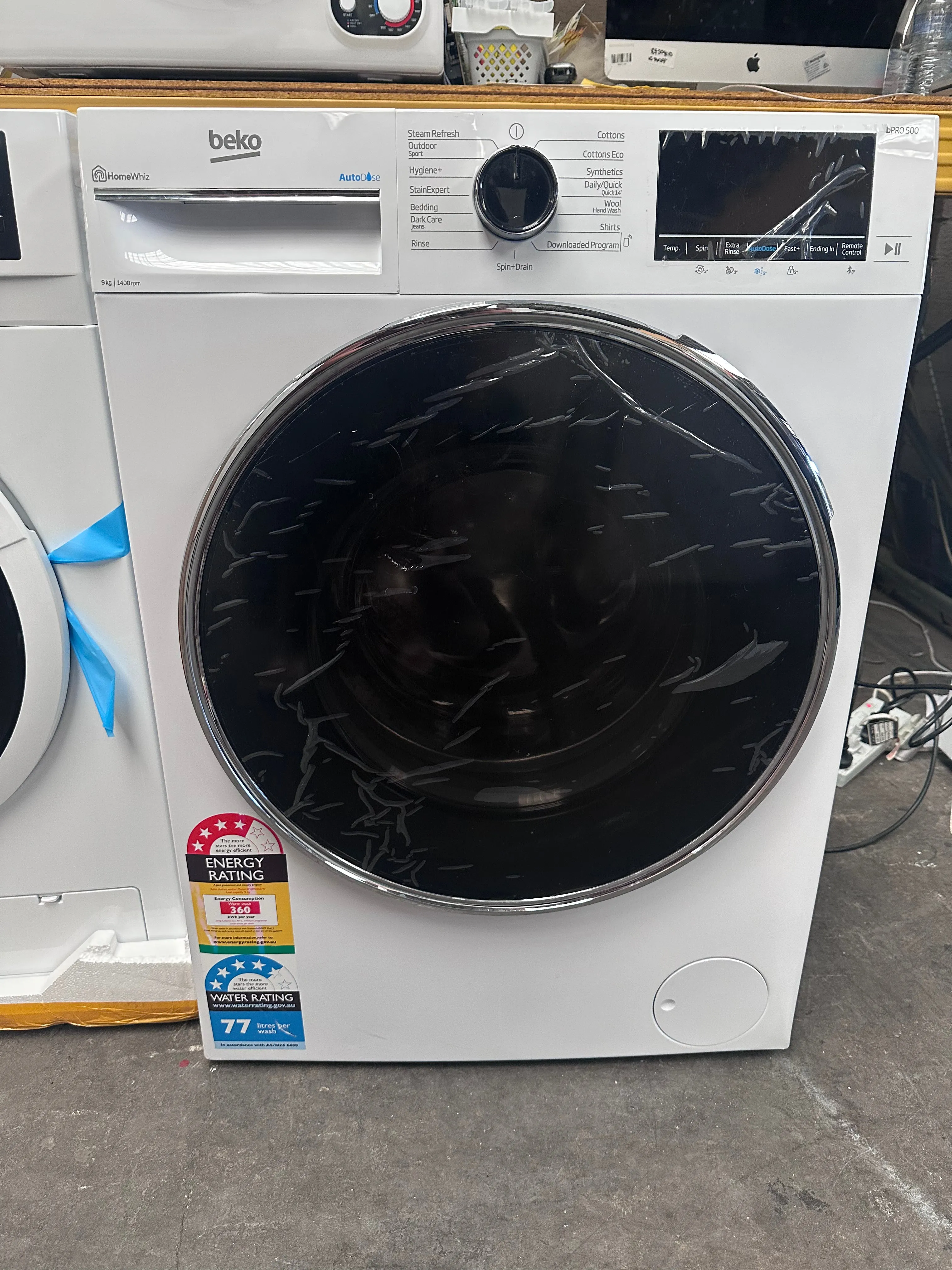 *AMAZING VALUE*  Beko BFLB902ADW 9kg Auto Dose Front Load Washing Machine [Factory Second]