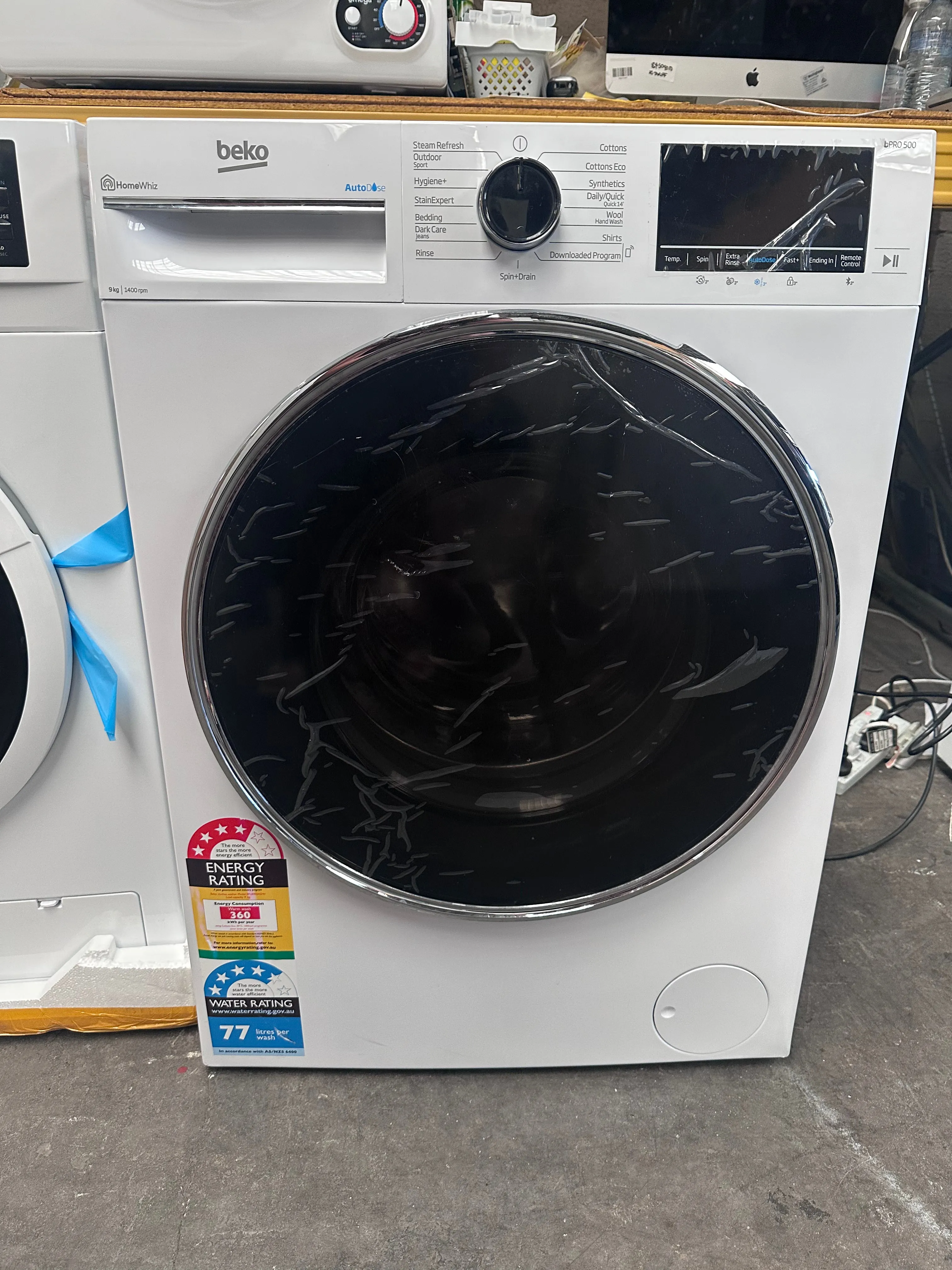 *AMAZING VALUE*  Beko BFLB902ADW 9kg Auto Dose Front Load Washing Machine [Factory Second]